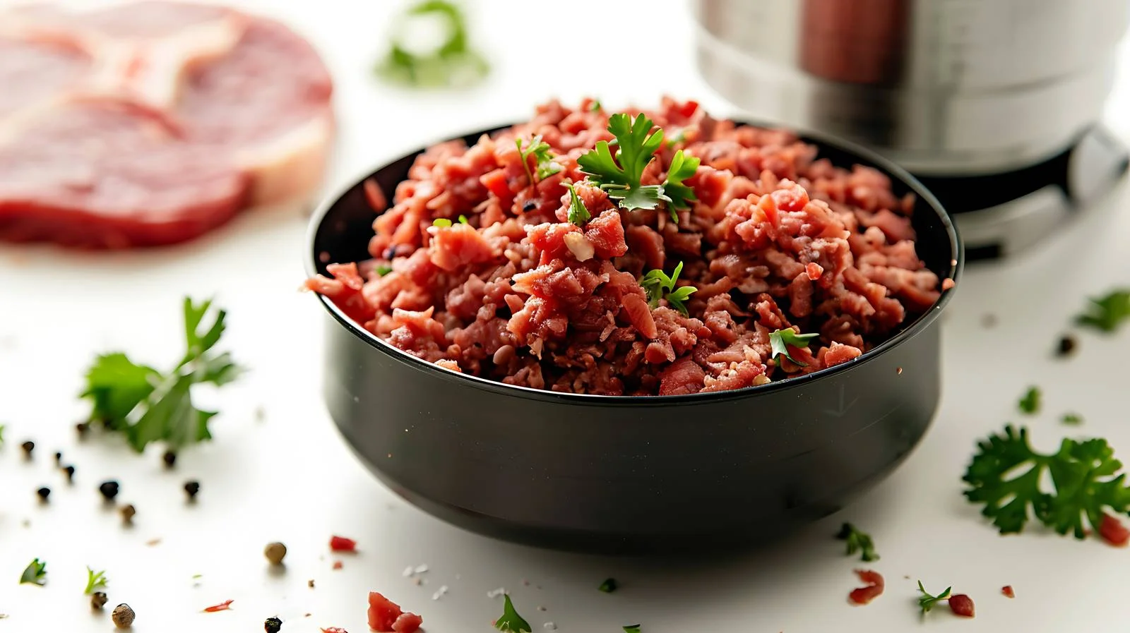 Freshly Ground Minced Meat from Electric Grinder — free download from Dotvec