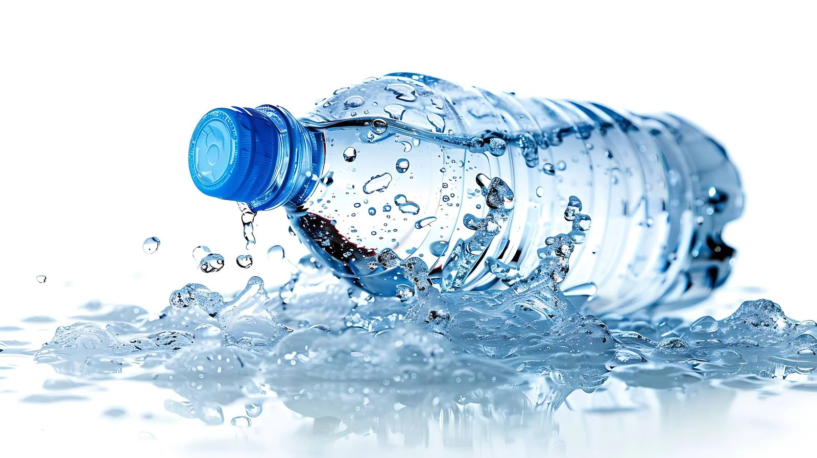 Mineral Water Bottle on White Background — free download from Dotvec