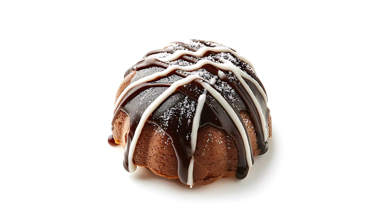 Mini Gugelhupf on Cake Fork with Powdered Sugar — free download from Dotvec