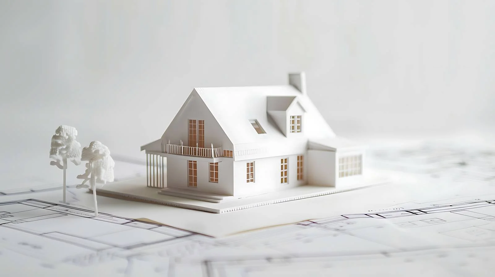 Architectural Planning Meeting with Mini House Model — free download from Dotvec