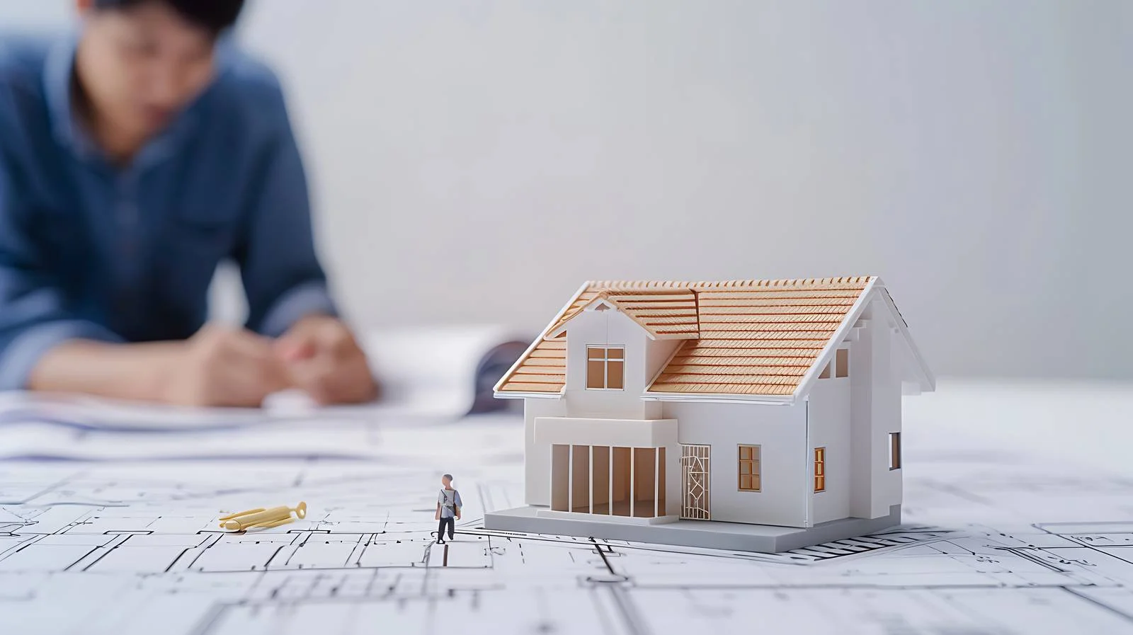 Mini House Blueprint Architectural Model — free download from Dotvec