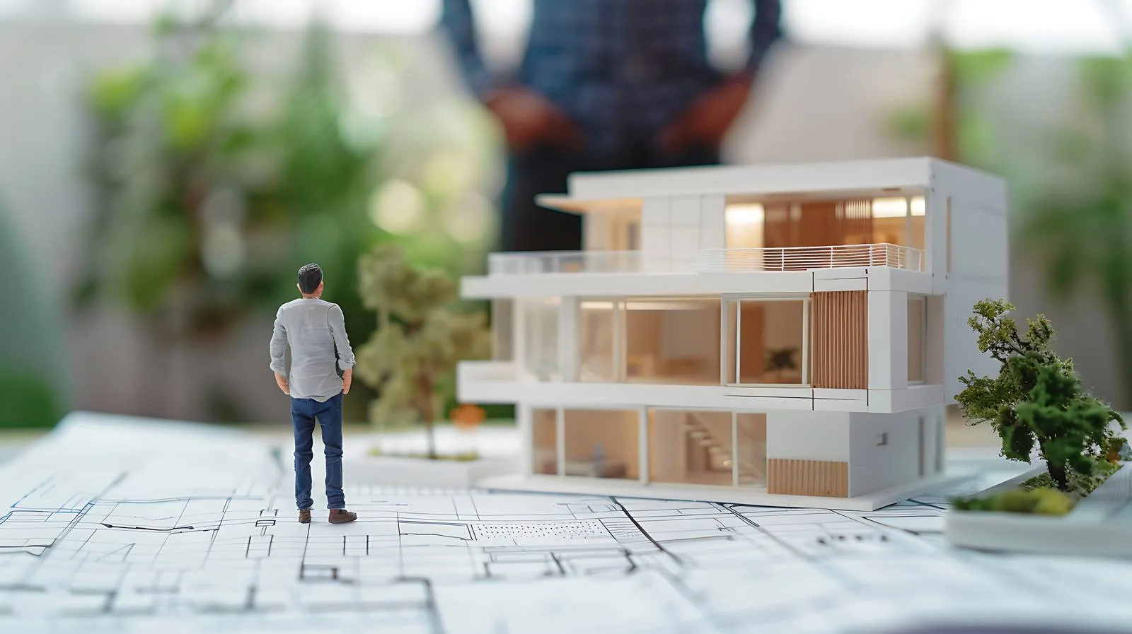 Mini House Blueprint Architectural Model — free download from Dotvec