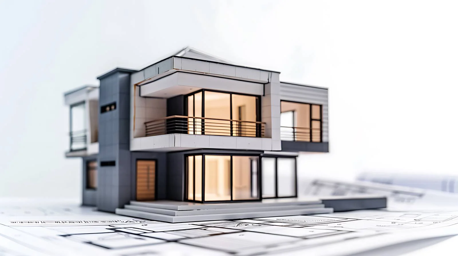 Mini House Blueprint Model — free download from Dotvec