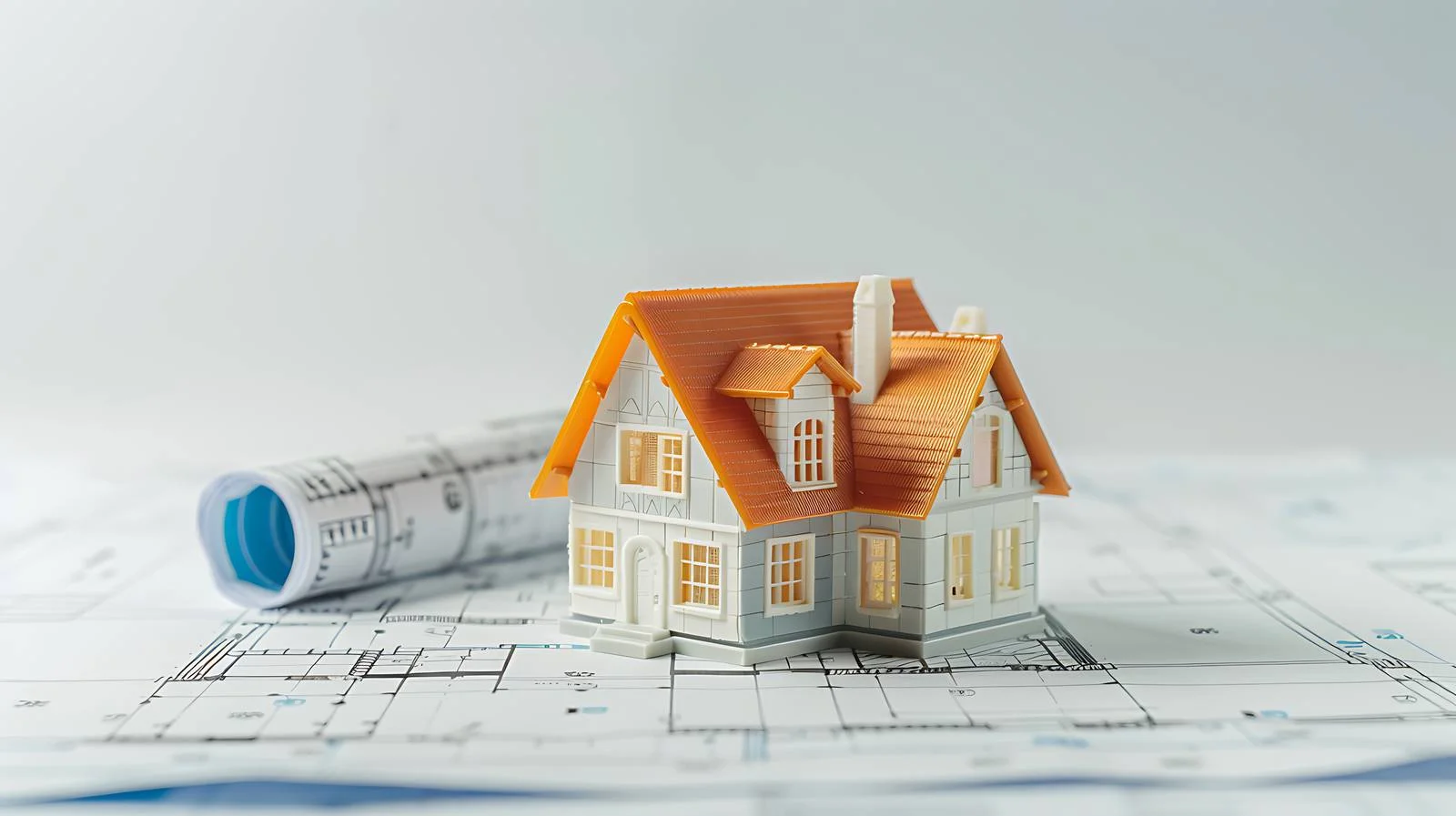 Mini House Blueprint Architectural Model Roll — free download from Dotvec