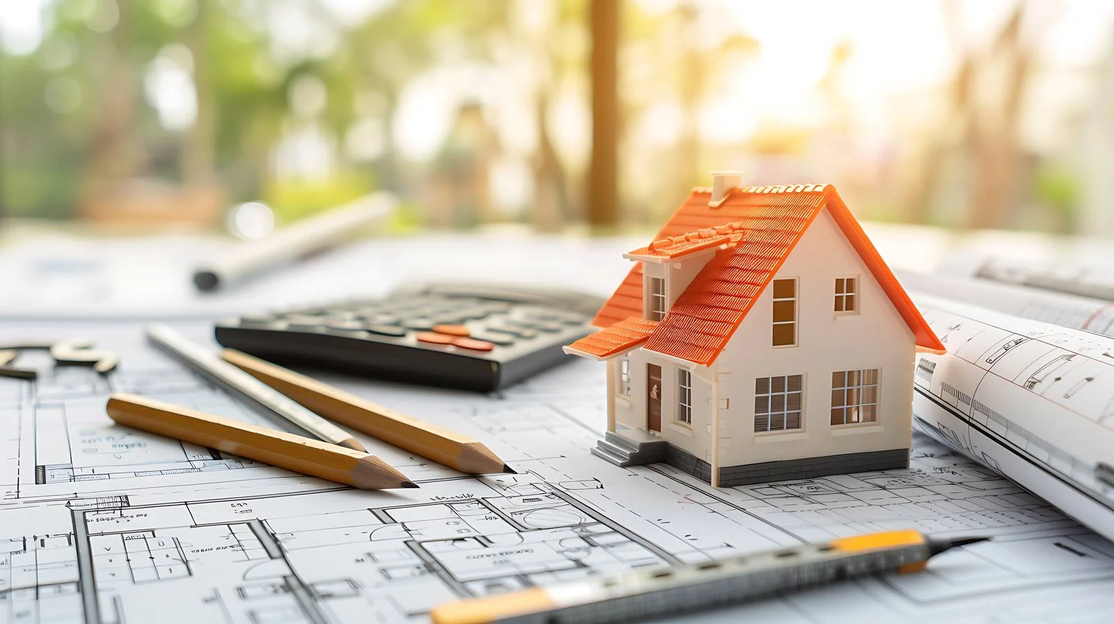 Mini House Model Blueprint Architecture Plan — free download from Dotvec