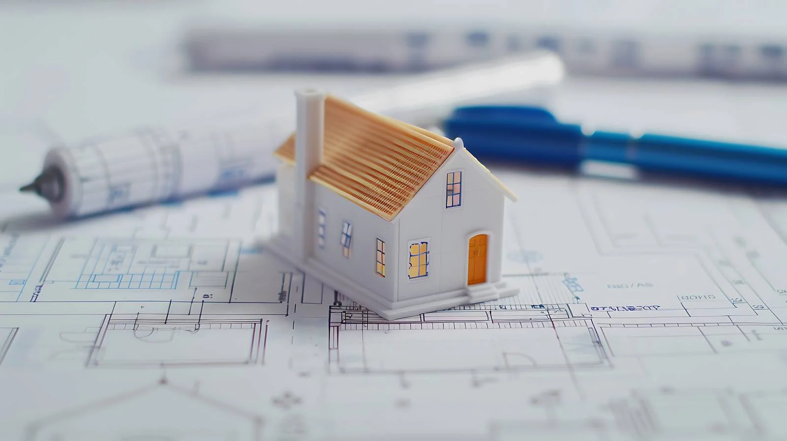 Mini House Blueprint Architectural Model — free download from Dotvec