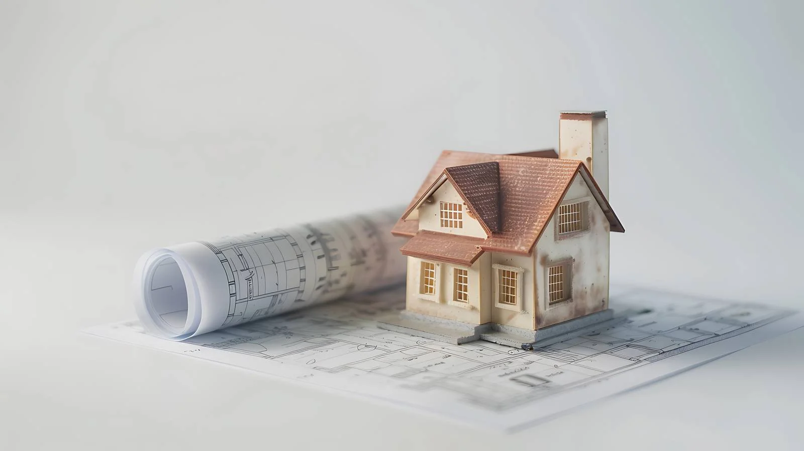 Mini House Roll Blueprint Plan — free download from Dotvec