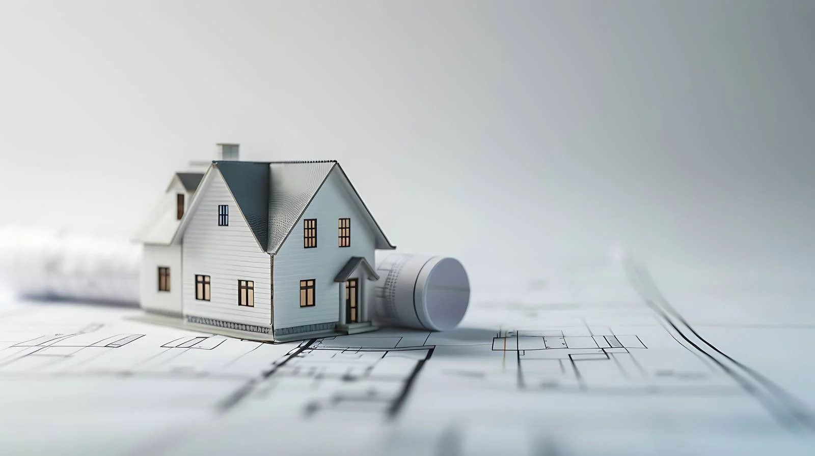 Mini House Blueprint Roll Plan Architect — free download from Dotvec