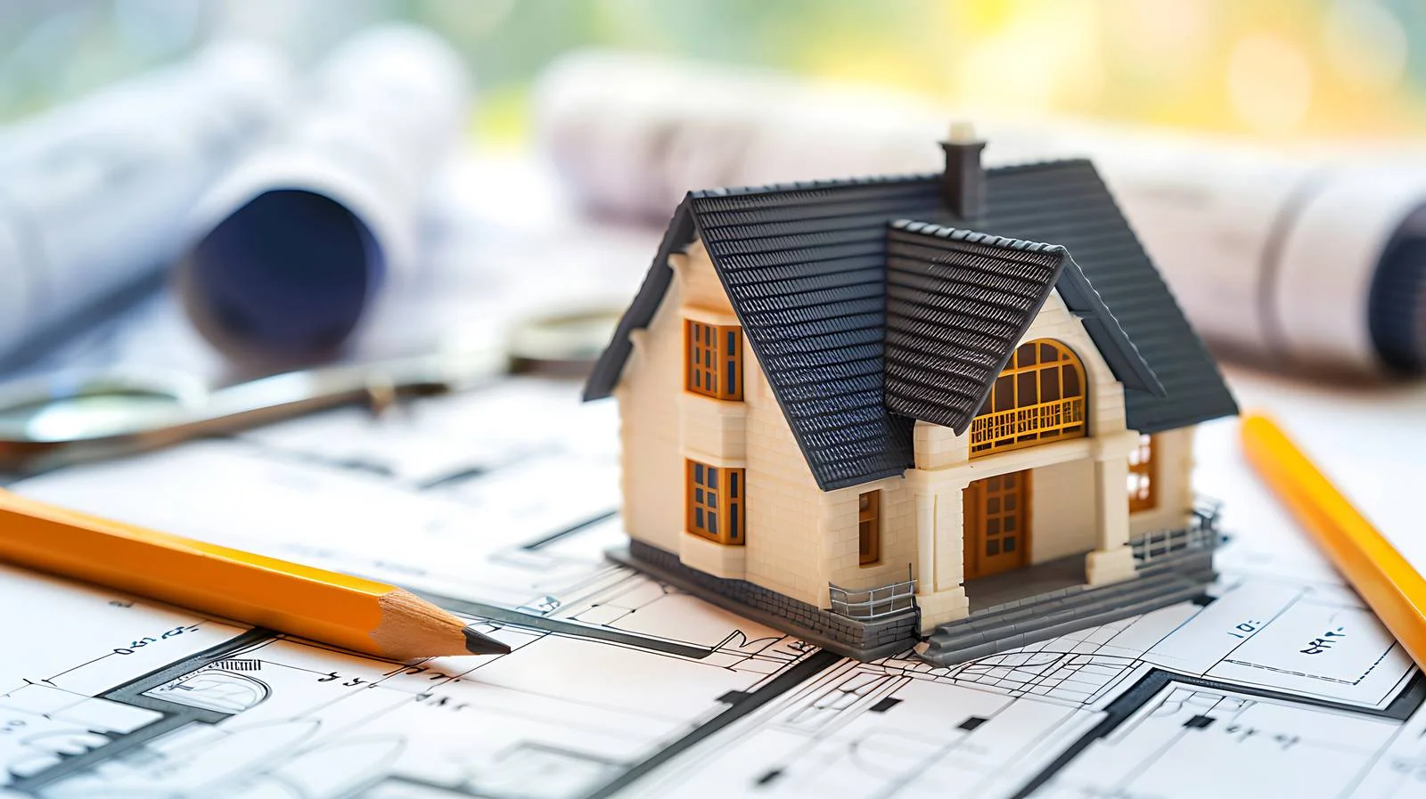 Mini House Model Blueprint Equipment — free download from Dotvec