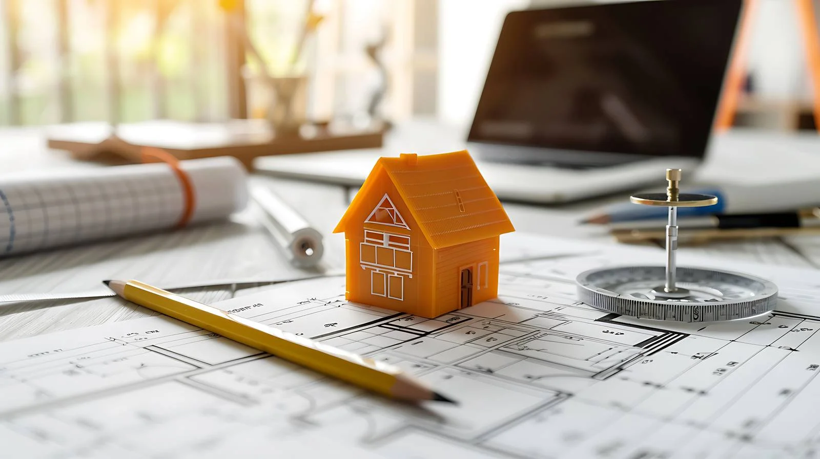 Mini House Architecture Tools Composition — free download from Dotvec