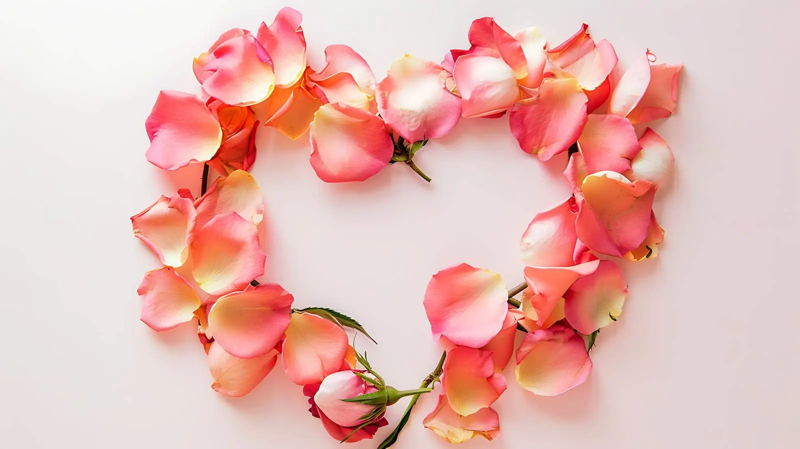 Minimal Floral Frame with Heart Symbol – free heart shape image from Dotvec