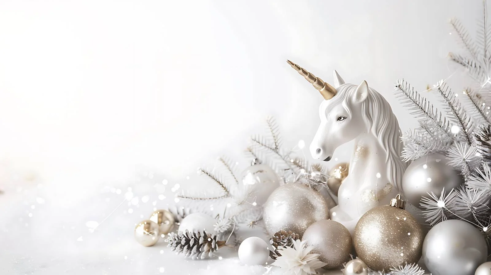 Minimal Glitter Unicorn Composition — free download from Dotvec