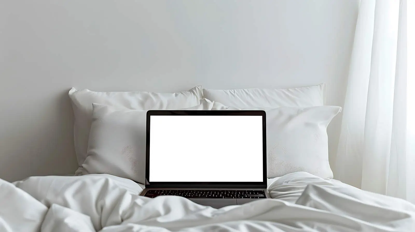 Minimal Home Office Workspace with Laptop Mockup – free professional setup image from Dotvec