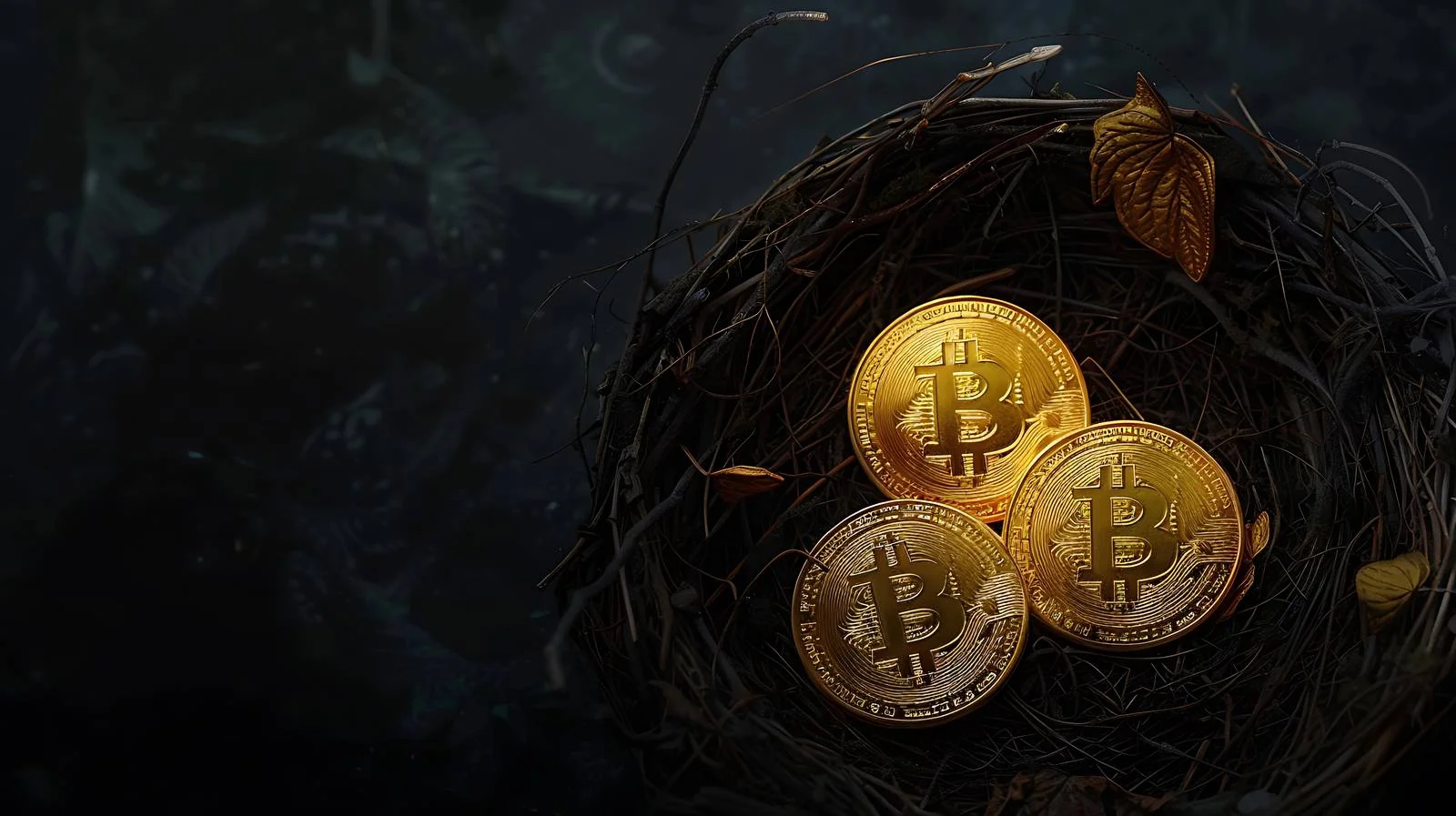 Minimal Investing with Bitcoin Concept — free download from Dotvec