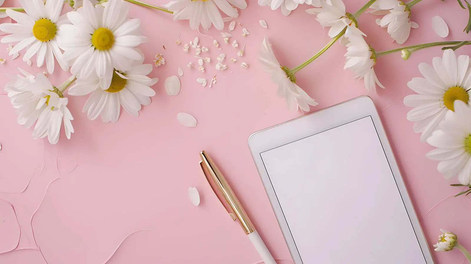 Minimalist White Daisy and Chamomile Arrangement — free download from Dotvec