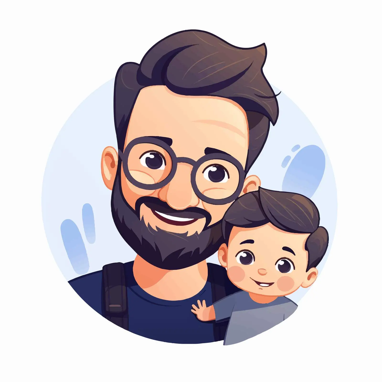 Happy Father's Day Minimalist Card Design — free download from Dotvec