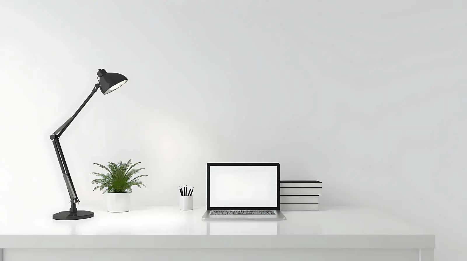 Stylish Minimalist Home Office Desk Setup — free download from Dotvec