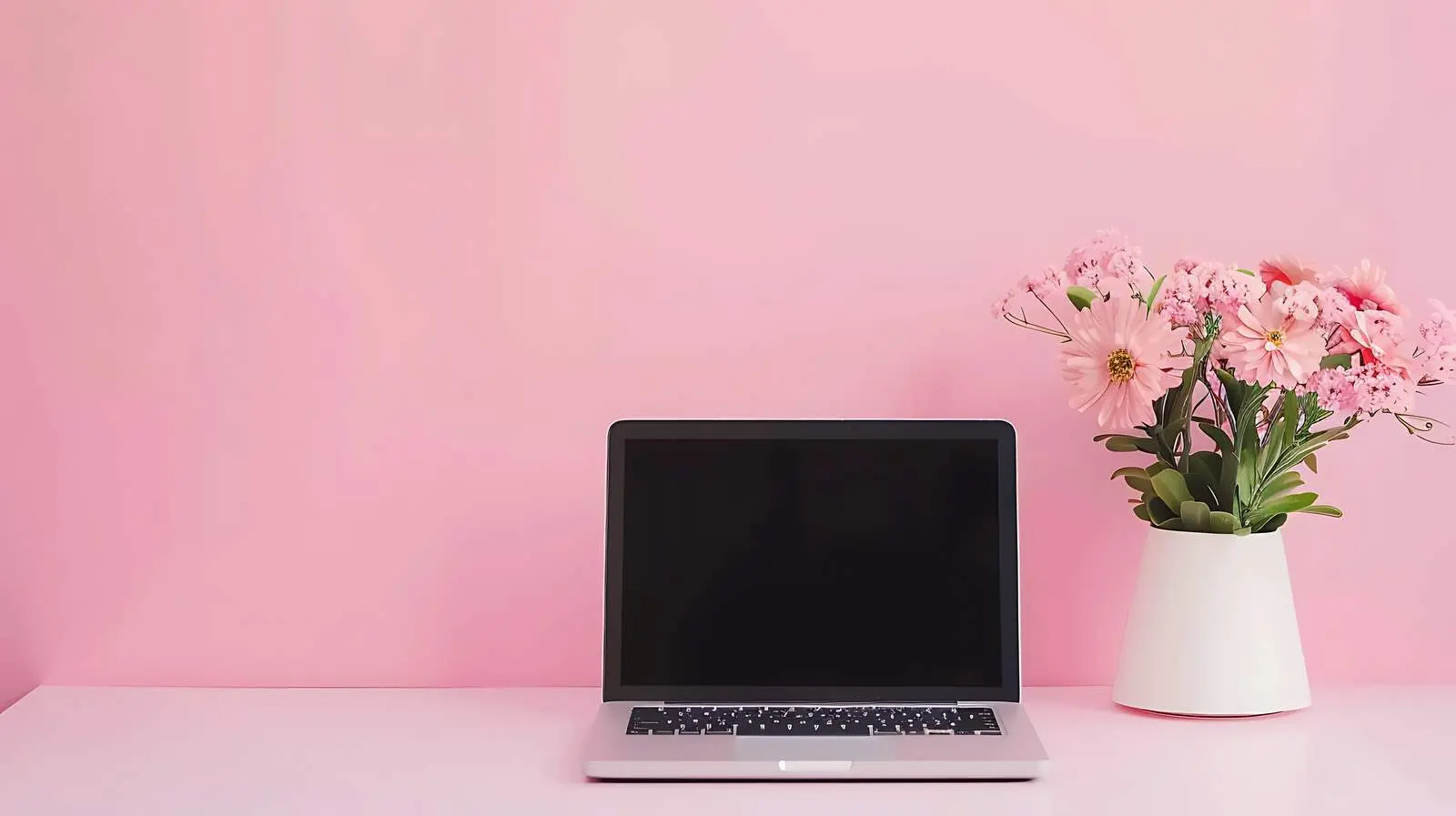 Minimalist Home Office Workspace with Laptop — free download from Dotvec