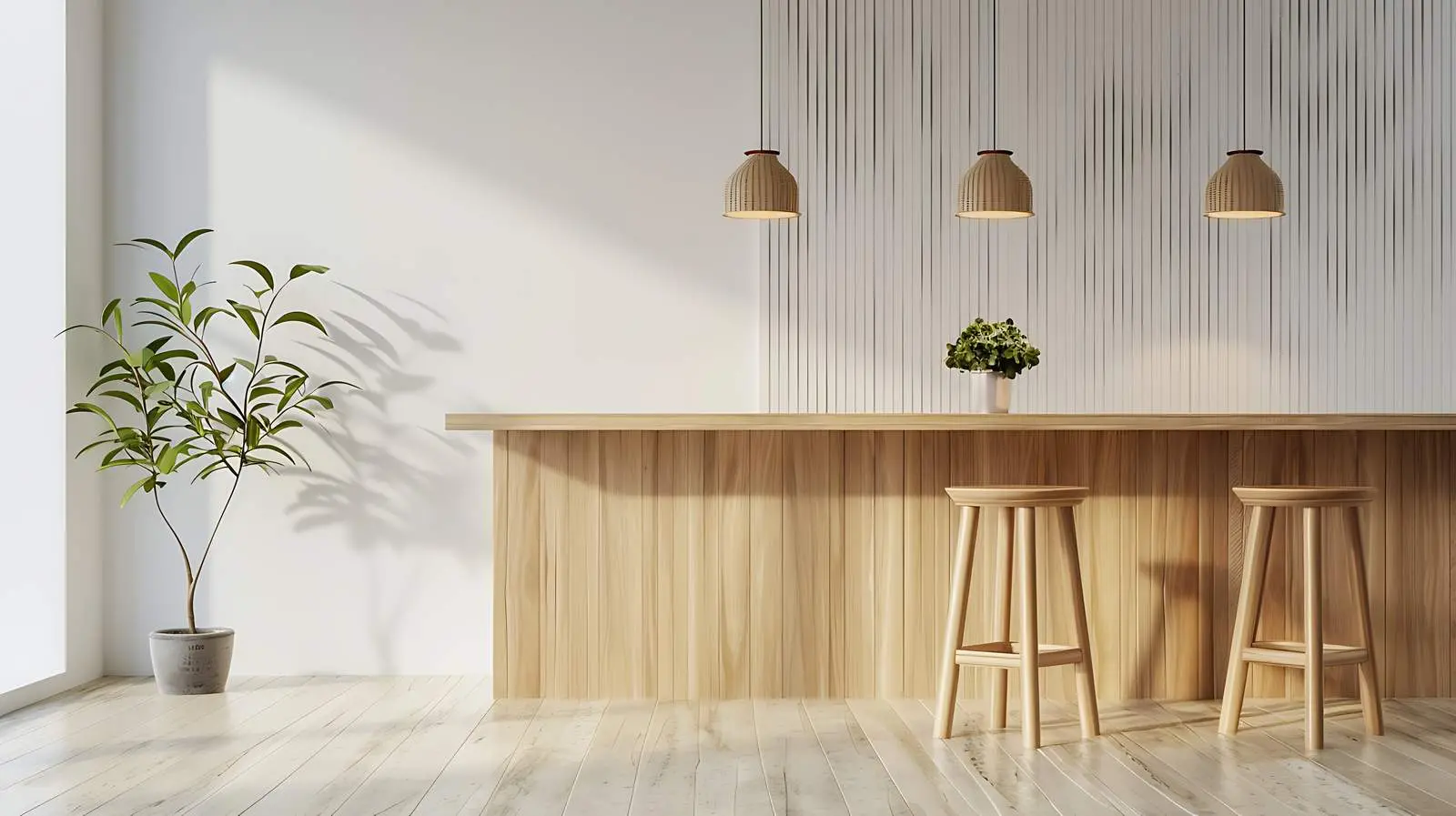 Minimalist Modern Home Office with Laptop Setup — free download from Dotvec