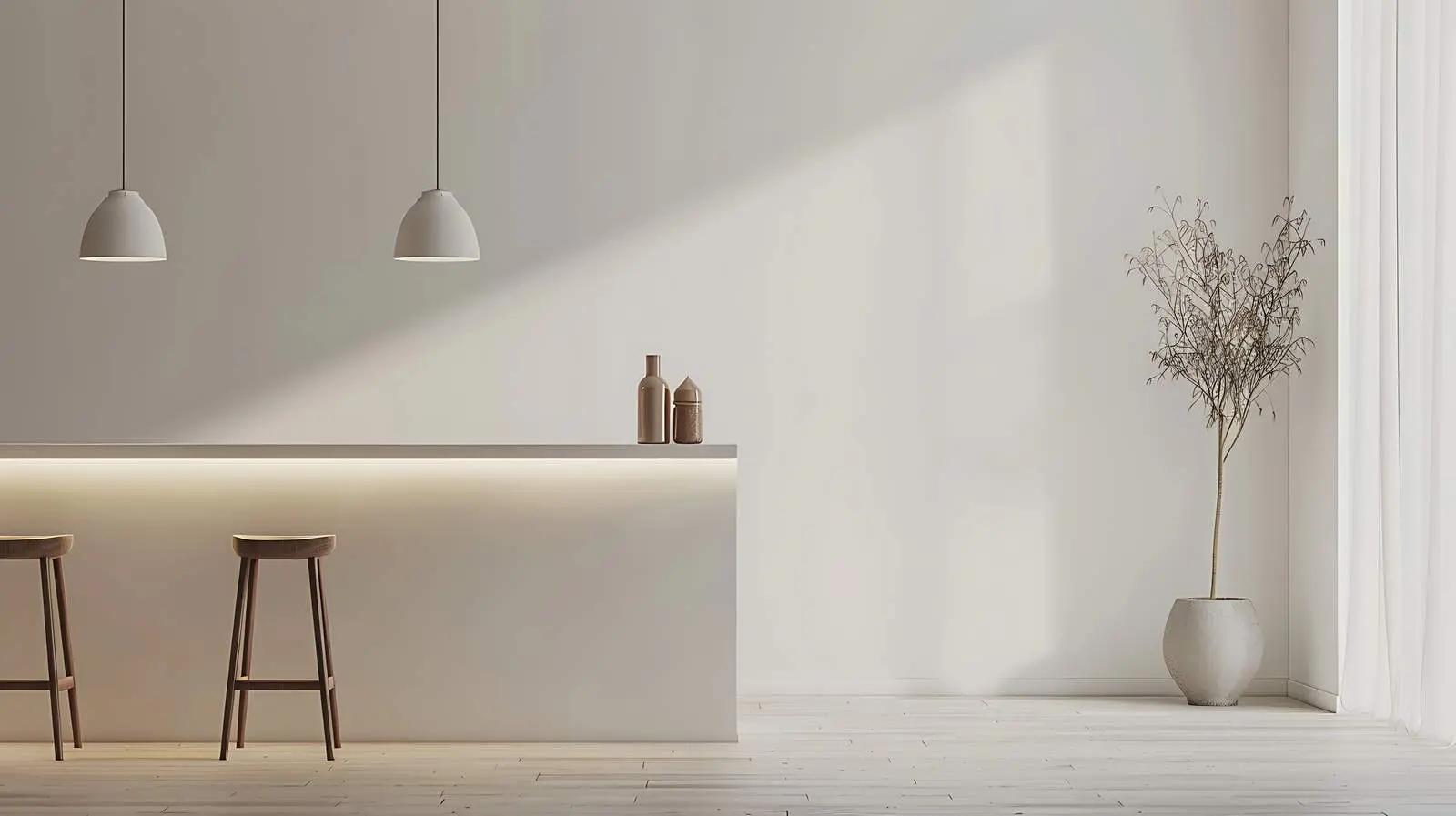 Minimalist Modern Home Office Workspace with Laptop – free home office decor image from Dotvec