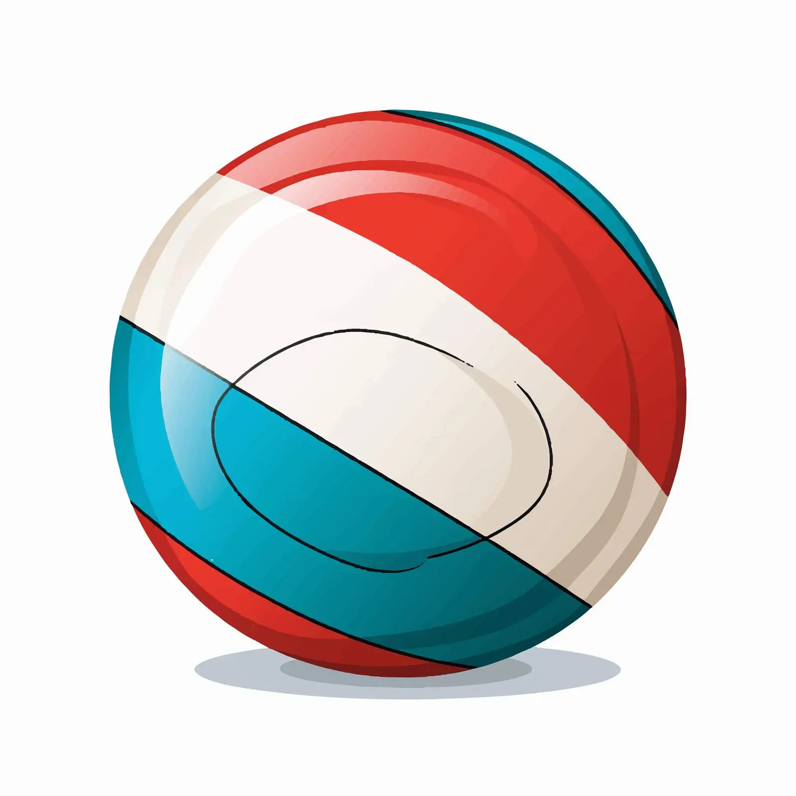 Leather Volleyball Ball Icon Design Vector — free download from Dotvec