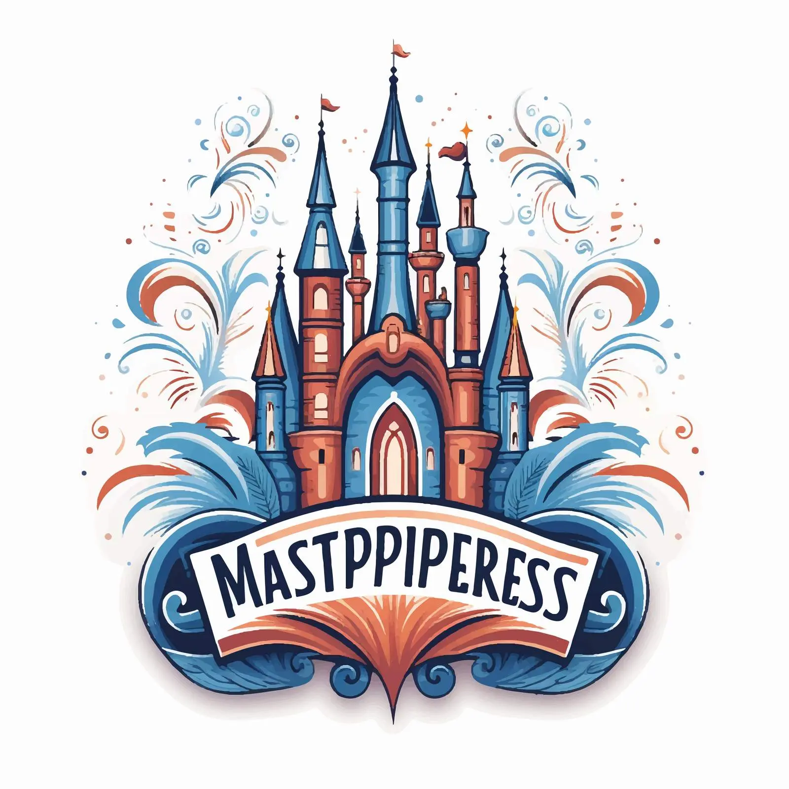 Miracles Happen Typography with Fairytale Castle — free download from Dotvec