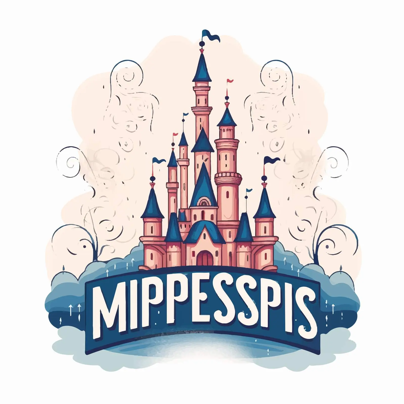 Miracles Happen Typography with Fairytale Castle — free download from Dotvec
