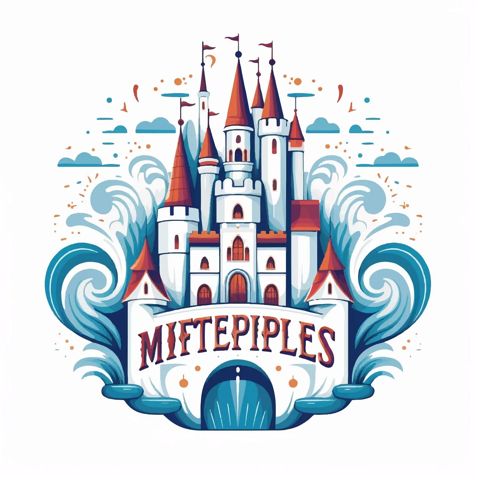 Fairytale Castle Typography with Miracles Theme — free download from Dotvec