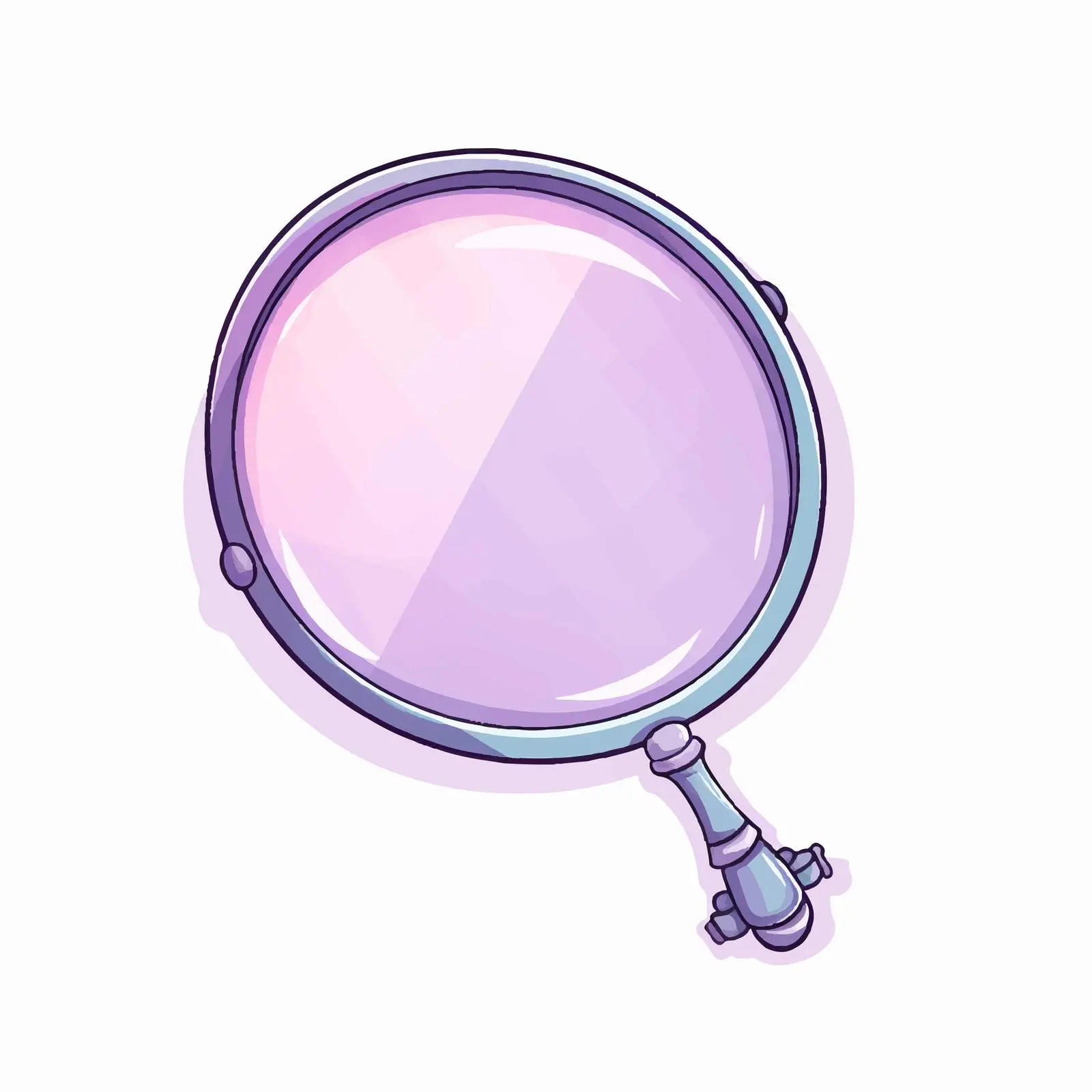 Mirror Line Vector Illustration on White Background – free vector shapes image from Dotvec