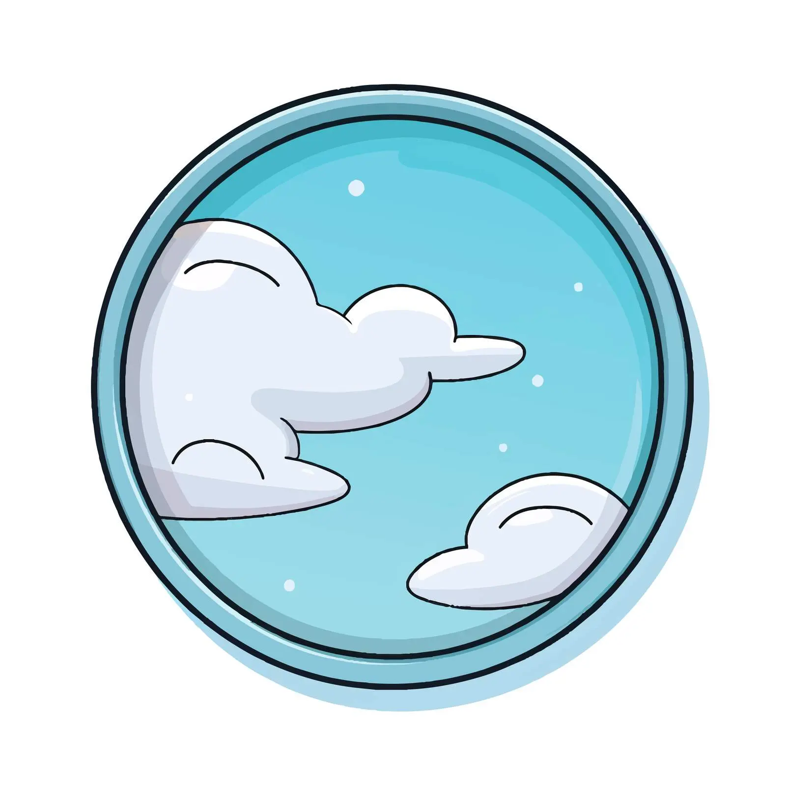 Mirror Line Vector Illustration on White Background — free download from Dotvec