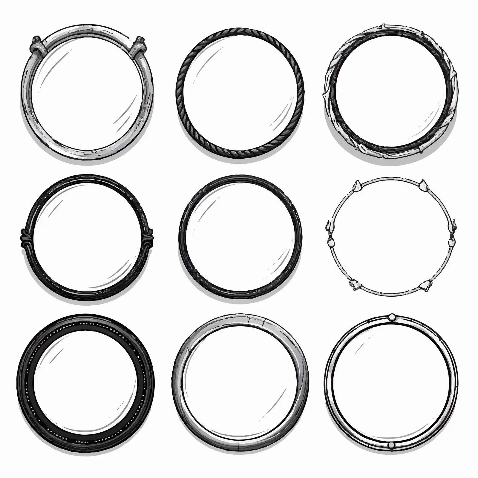 Mirror Line Vector Illustration on White Background — free download from Dotvec