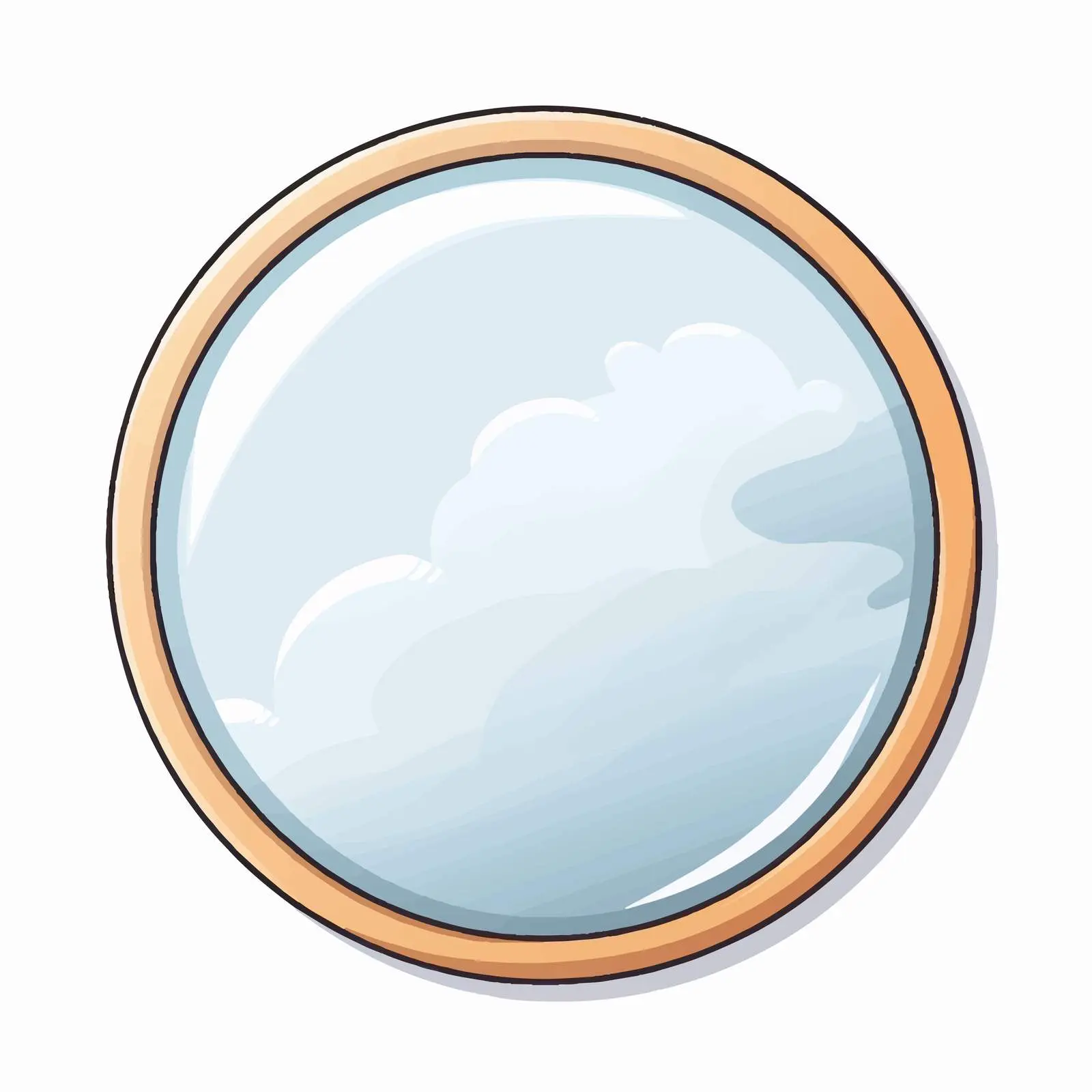 Isolated Mirror Vector Illustration on White Background — free download from Dotvec