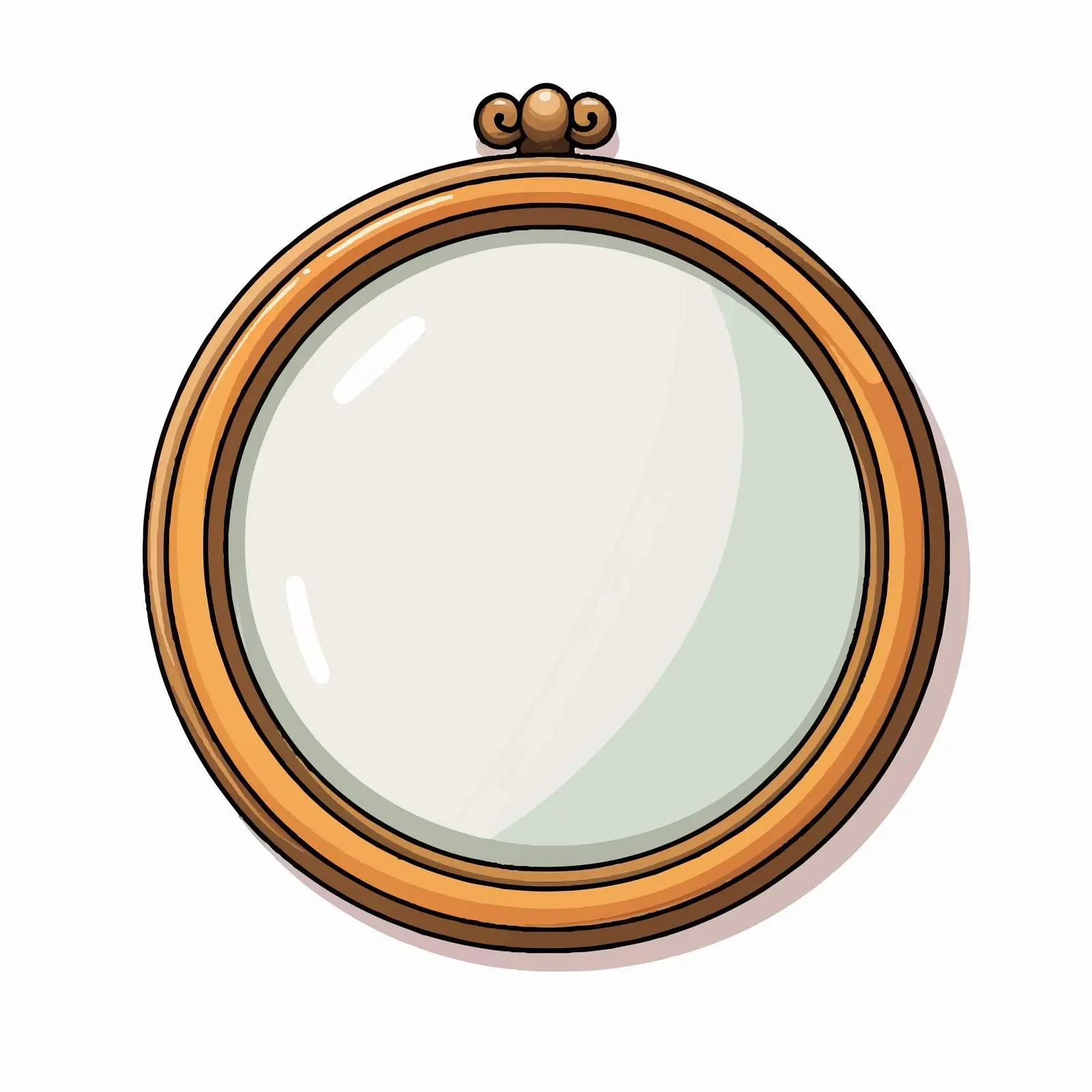 Isolated Mirror Vector Illustration on White Background — free download from Dotvec