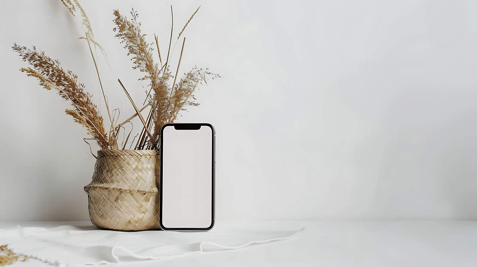 Mobile Phone Screen Mockup with Empty Space – free visual mockup image from Dotvec