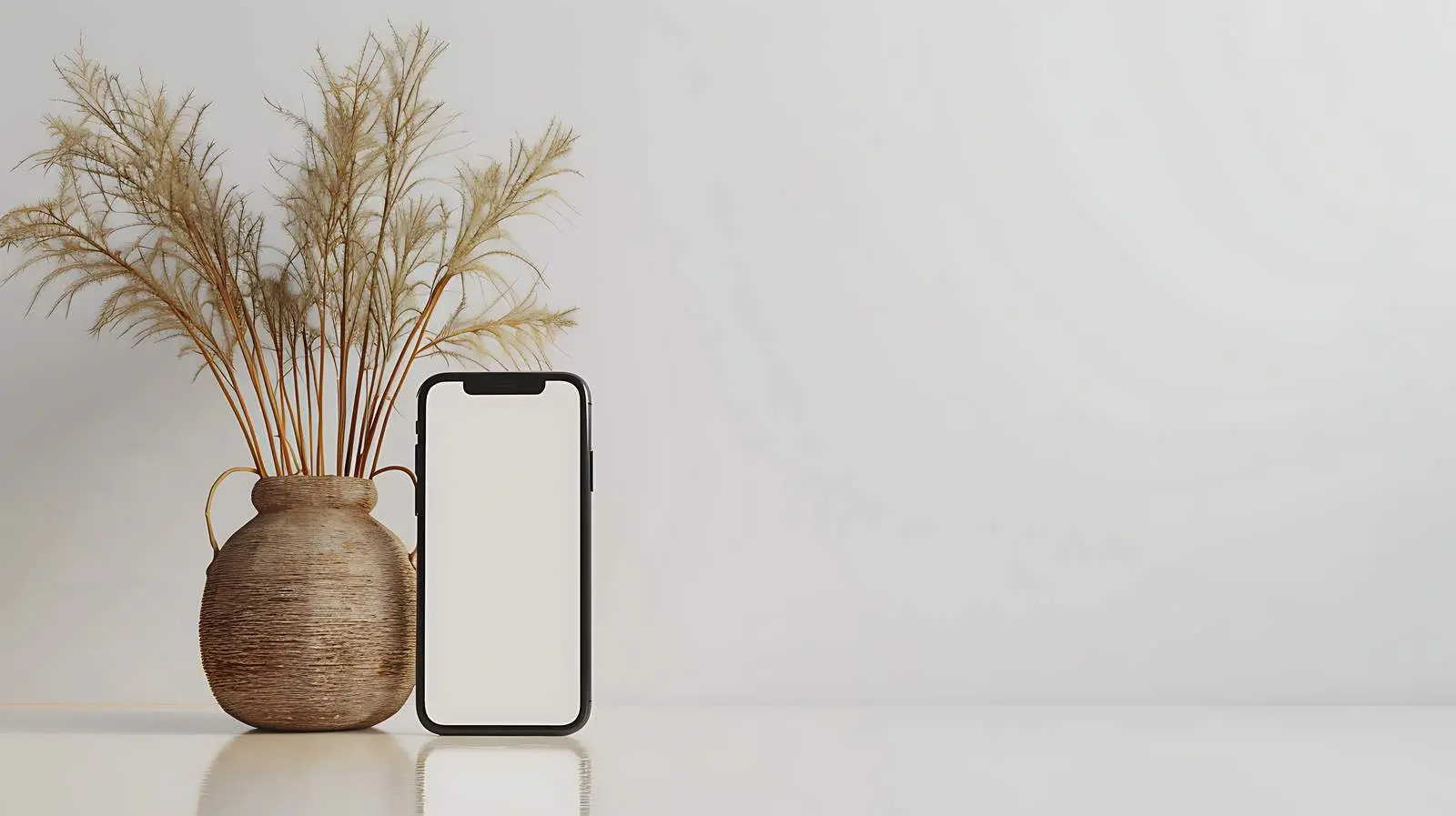 Mobile Phone Screen with Mock-up Space – free image placeholder image from Dotvec