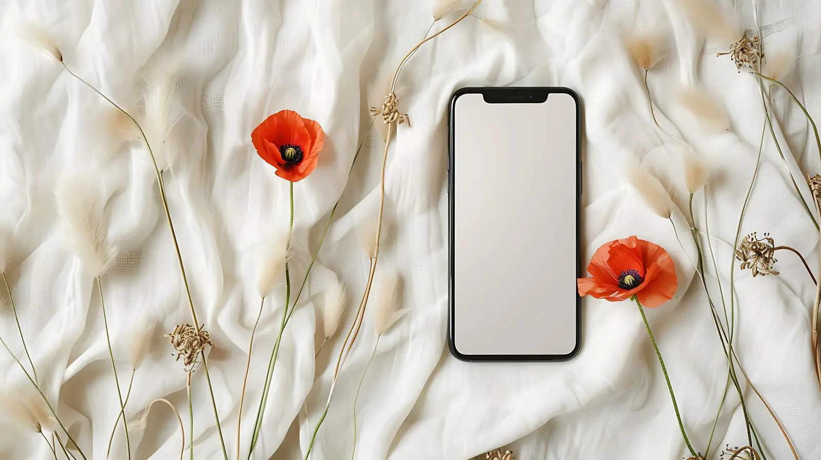 Mobile Phone Screen with Blank Mockup Space — free download from Dotvec