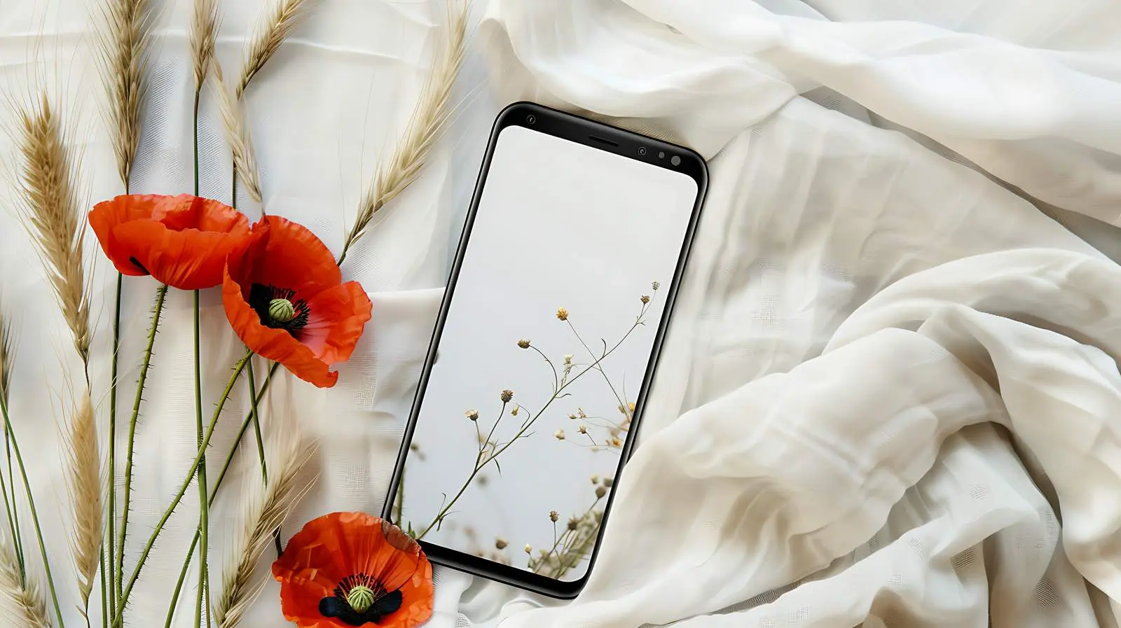 Mobile Phone Screen with Blank Mockup Space – free ui design image from Dotvec