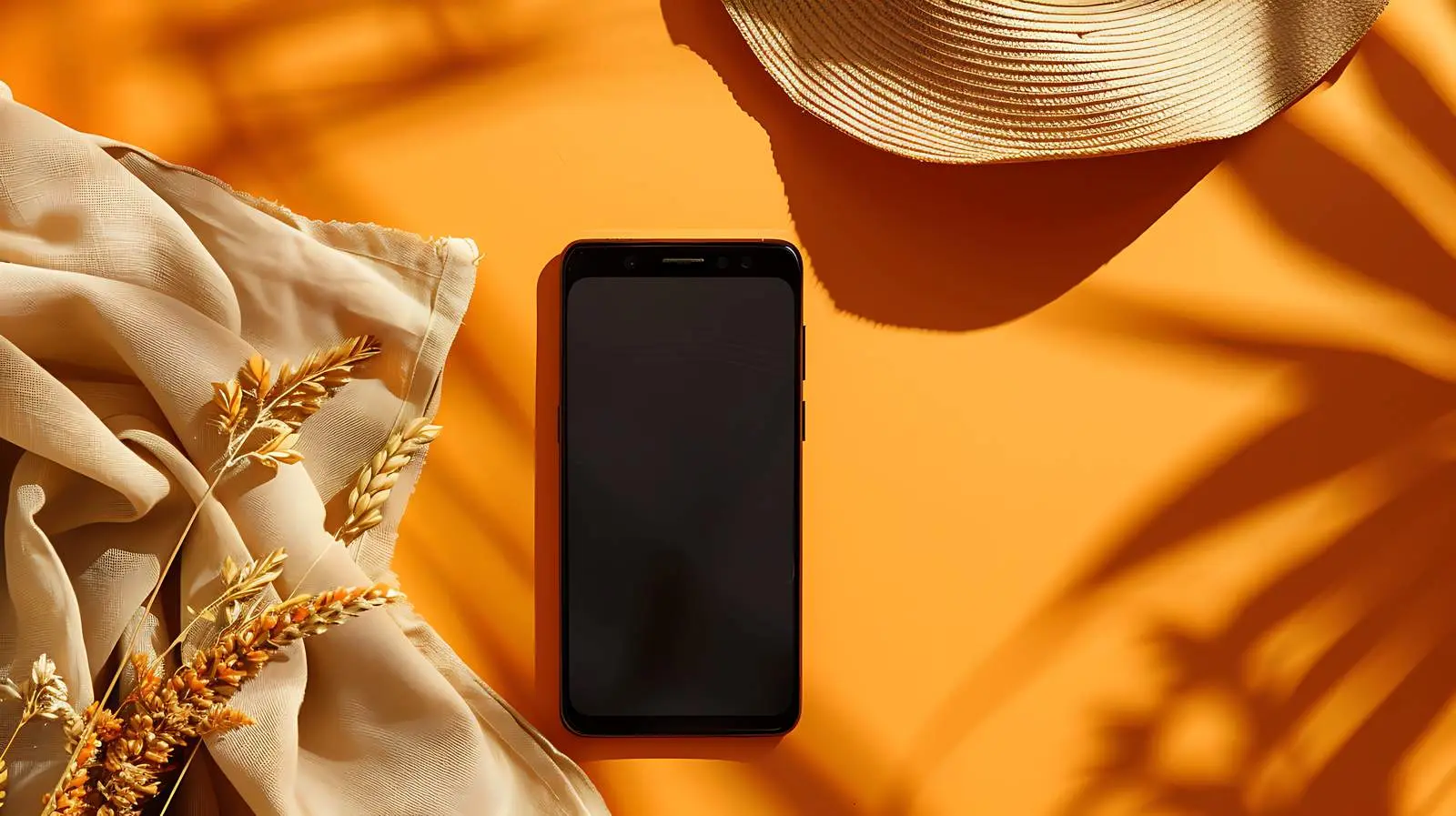 Mobile Phone Displaying Blank Screen Space — free download from Dotvec