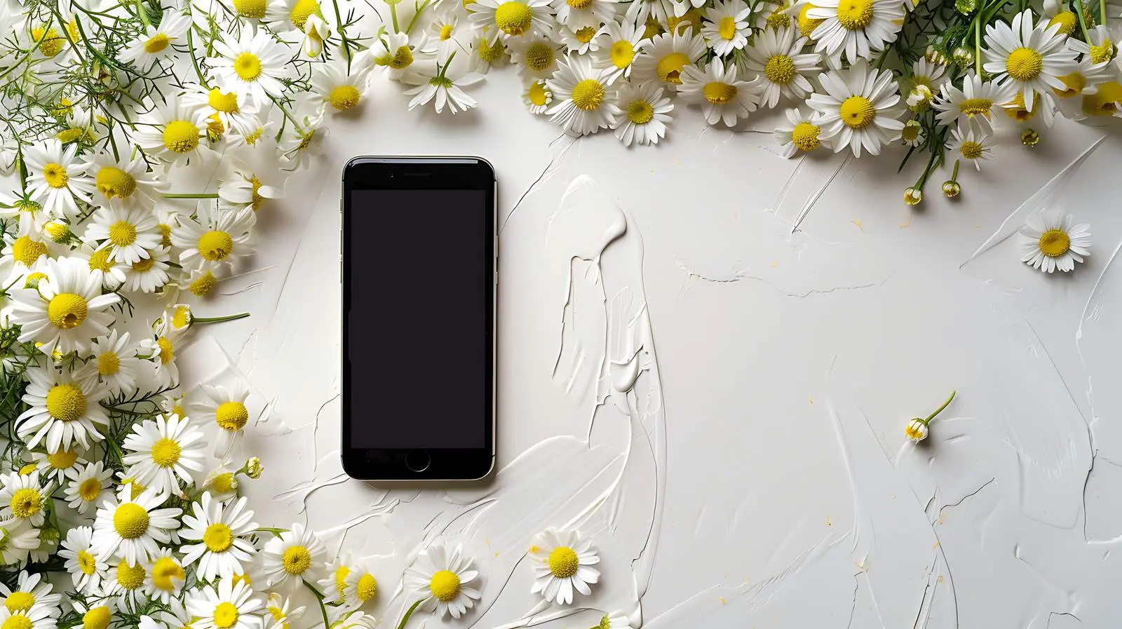 Mobile Phone Mockup on Table with Copy Space — free download from Dotvec