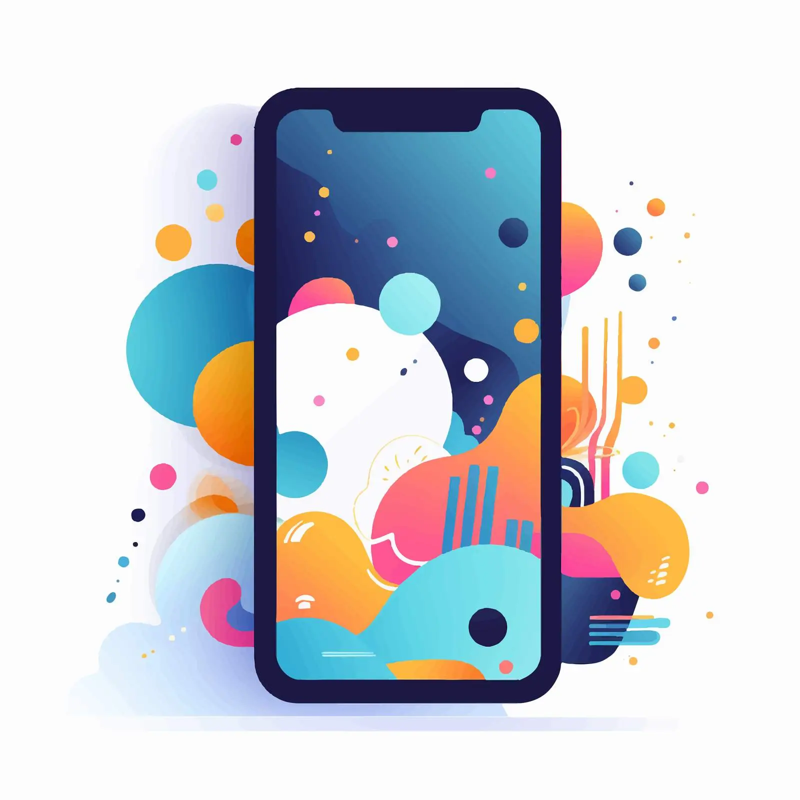 Mobile Smartphone User Interface Display Vector — free download from Dotvec