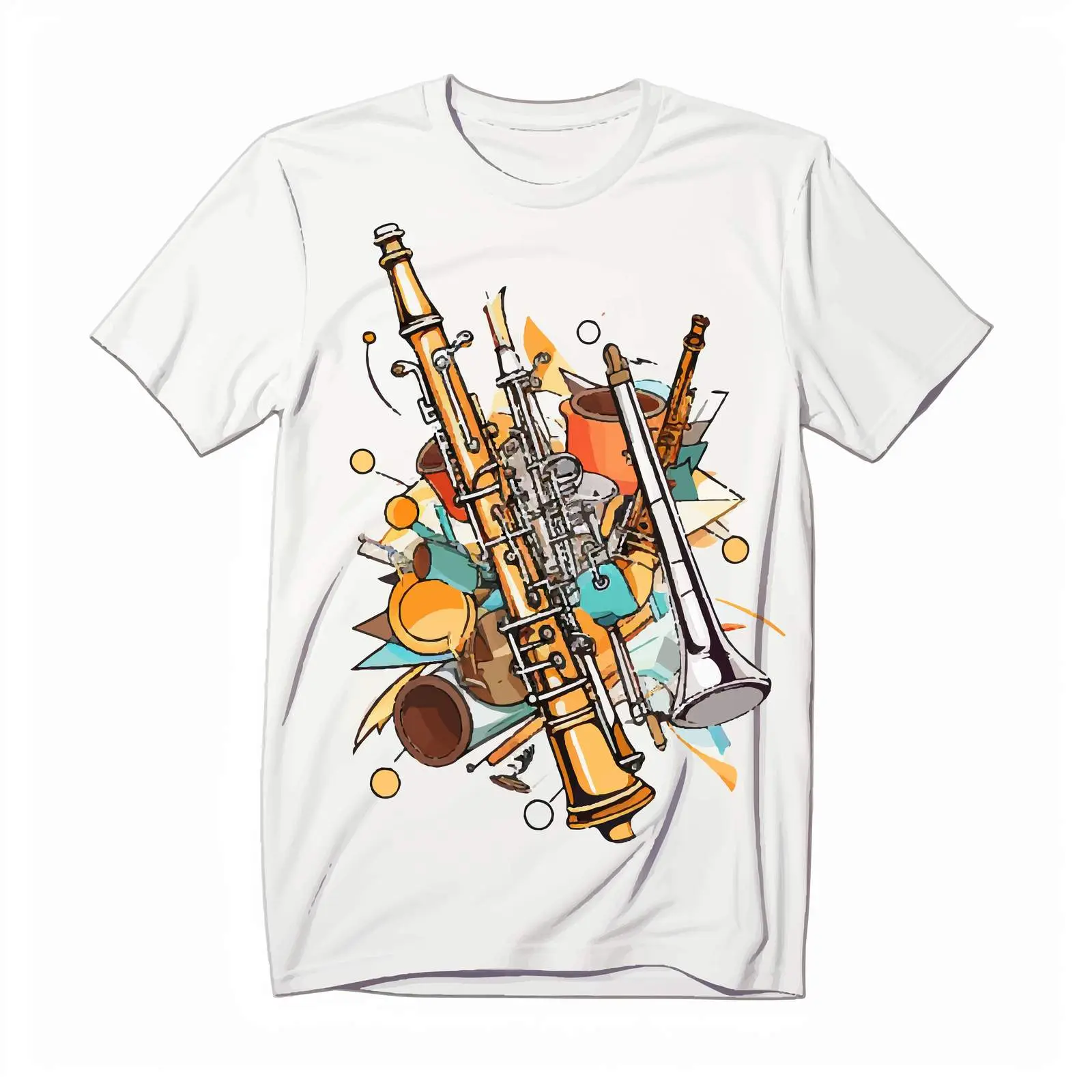 Mockup Shirt with Flute Music Instruments Logo – free performance wear image from Dotvec