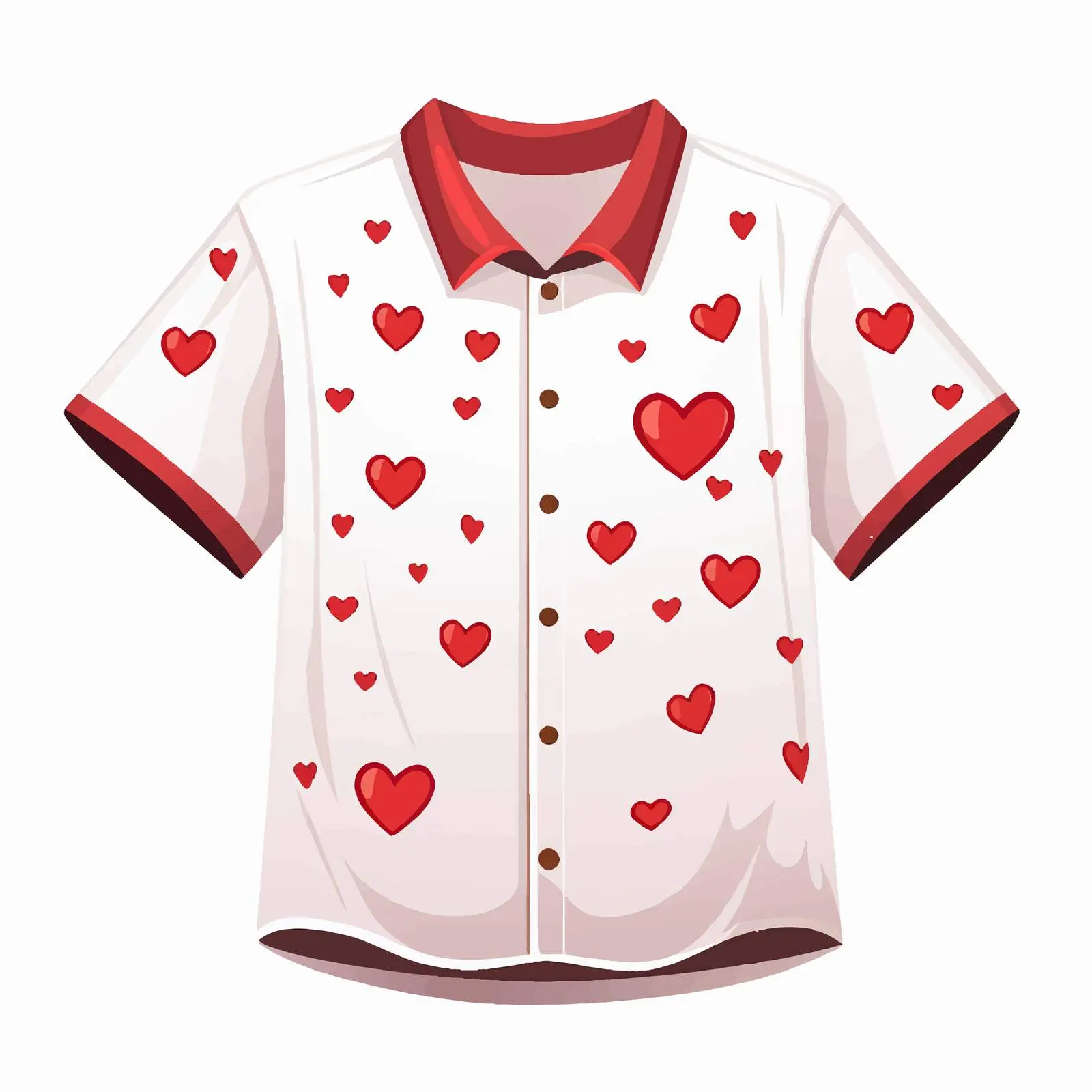 Valentine's Day Shirt Mockup Illustration Vector – free love icon image from Dotvec