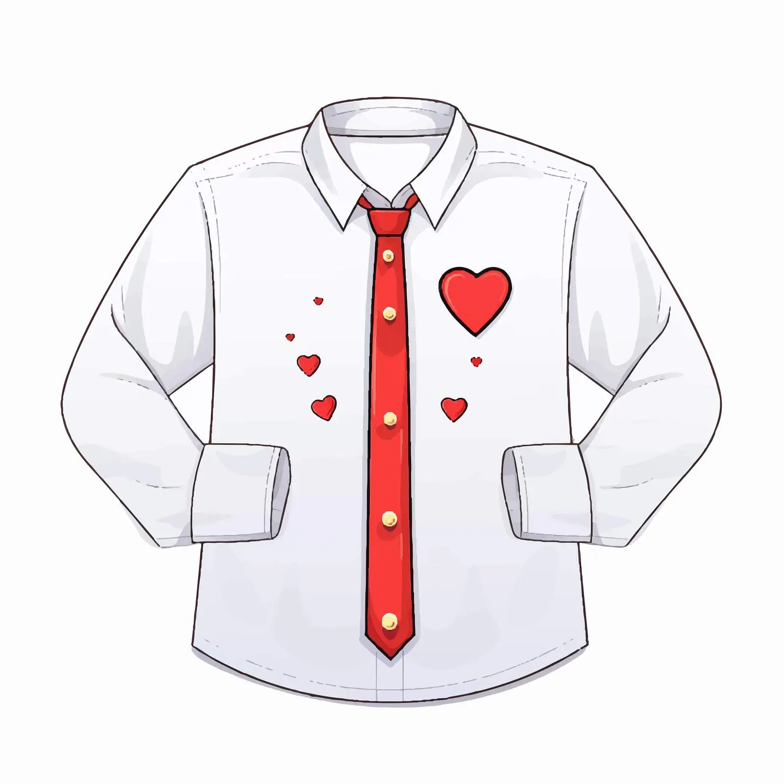 Valentine's Day Shirt Mockup Illustration – free heart icon image from Dotvec
