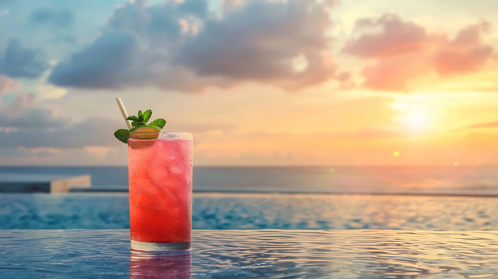 Tropical Mocktail by Poolside Sunset — free download from Dotvec