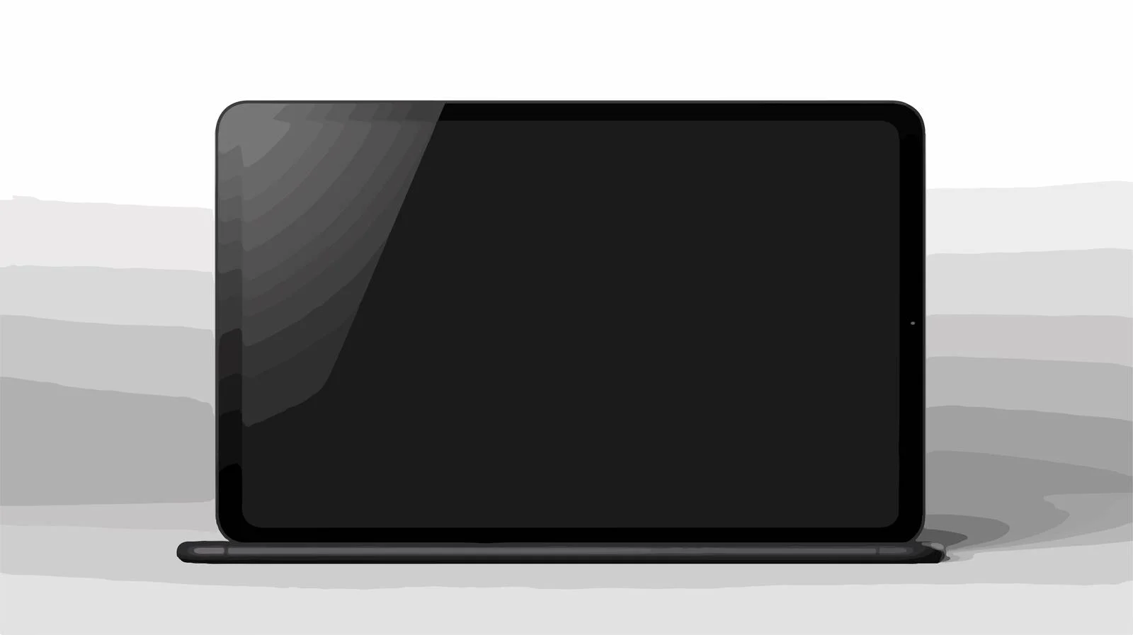 Realistic Black Tablet Mockup Display — free download from Dotvec