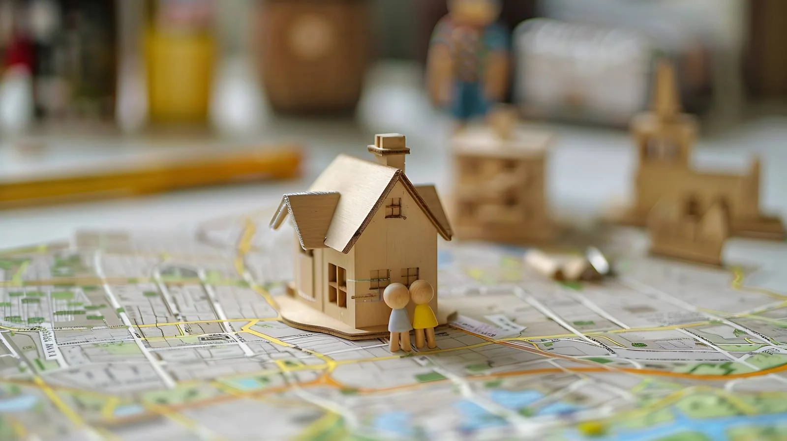 Family Representation with Model House and Doll — free download from Dotvec