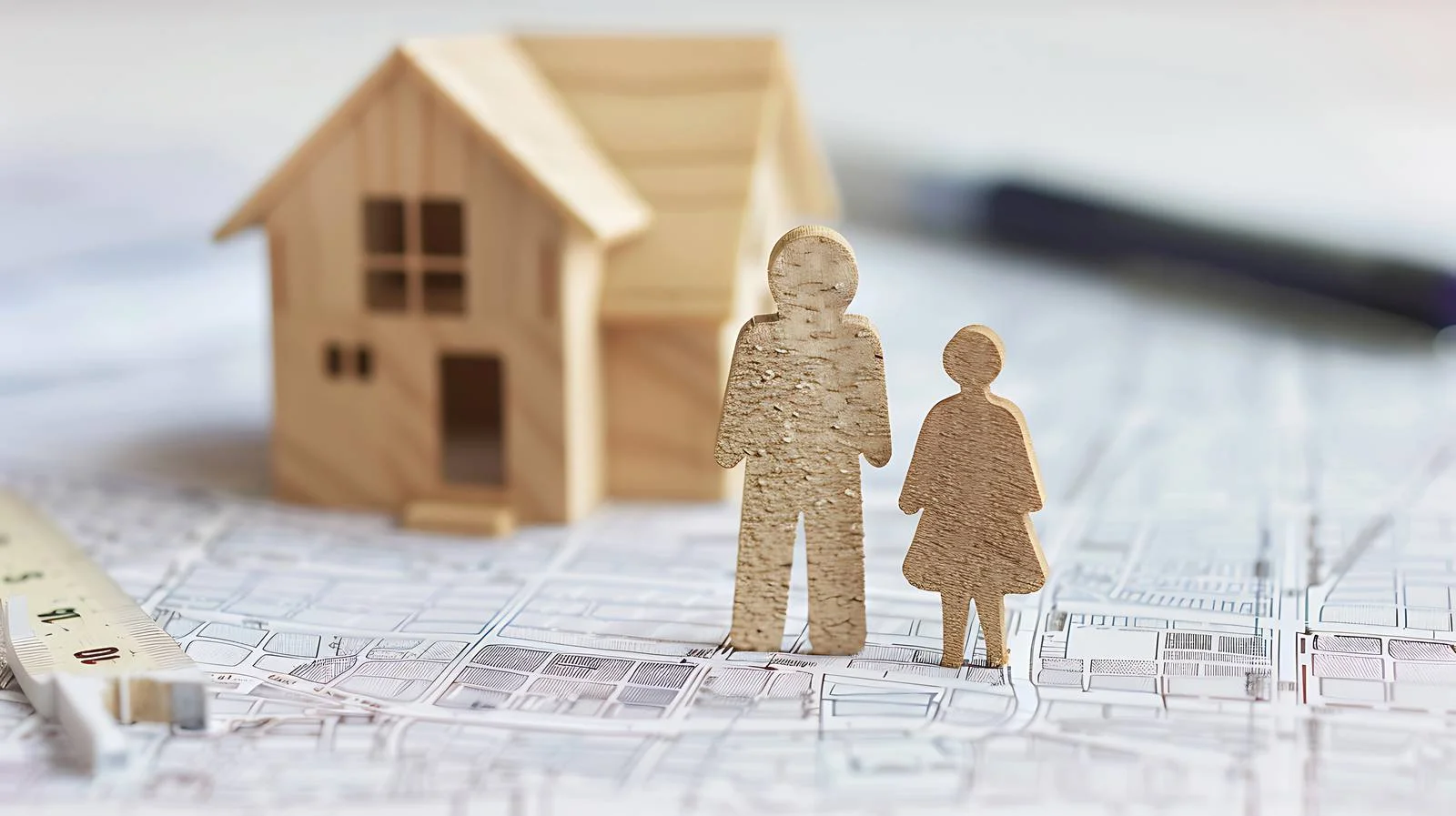 Family Representation with Model House and Doll — free download from Dotvec