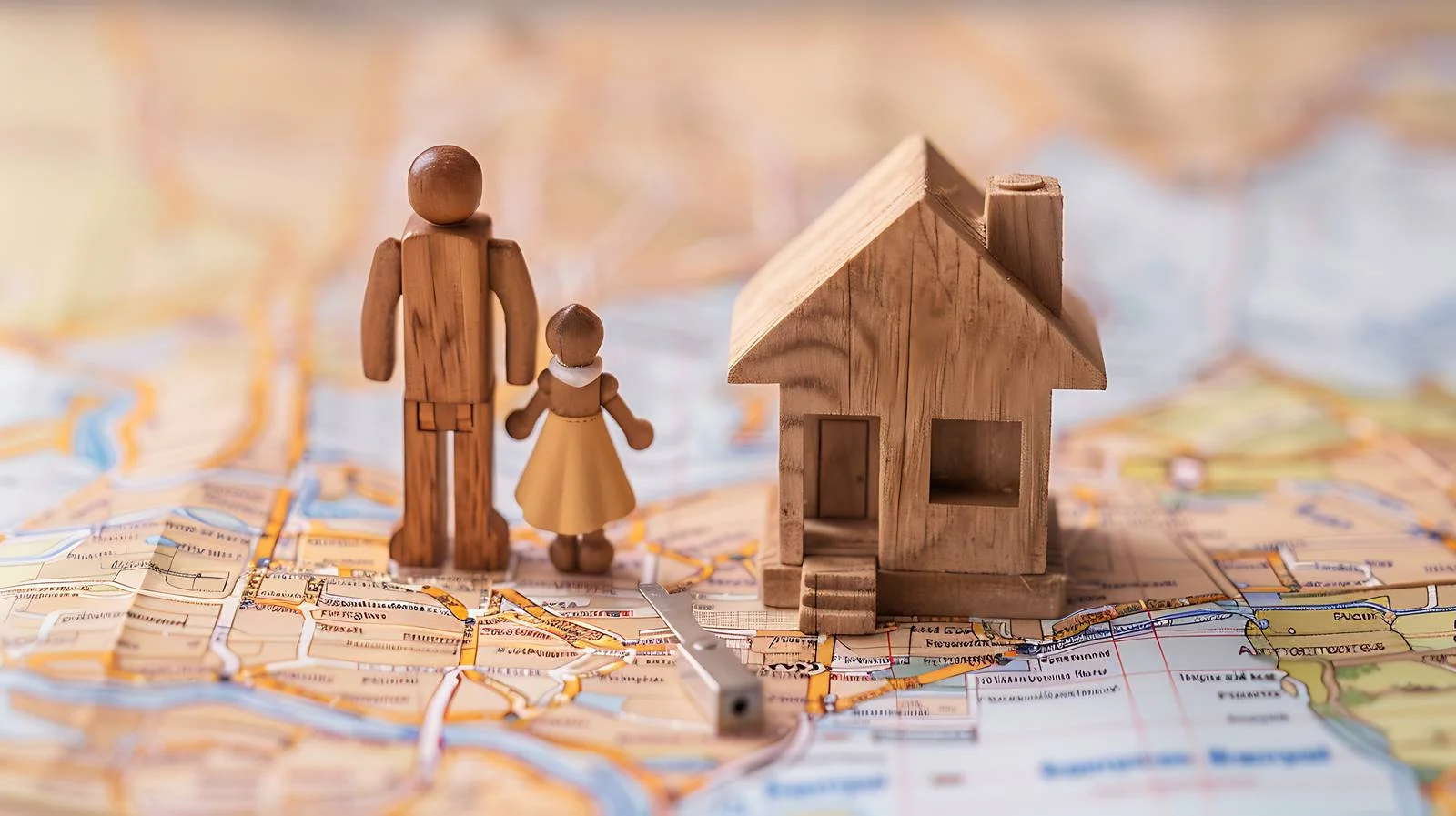 Family Representation with Model House and Doll — free download from Dotvec