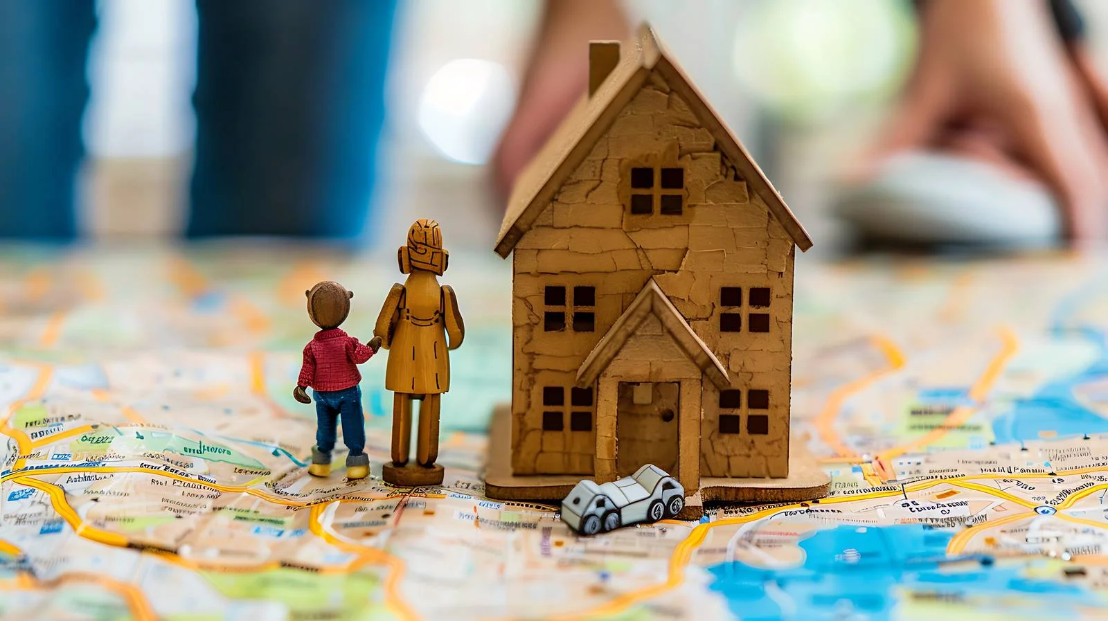 Family Representation with Model House and Doll — free download from Dotvec