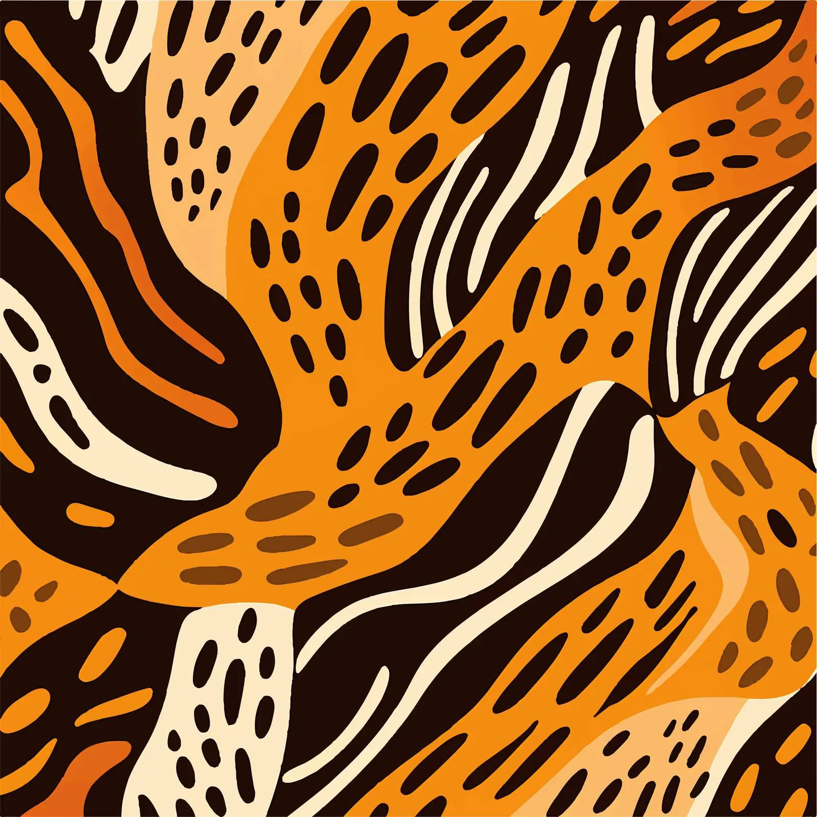 Modern African Backdrop with Tiger Skin Prints — free download from Dotvec